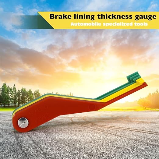 5 Pack 9-Piece Brake Pad Thickness Gauge Set, Measure Brake Pad Wear Quickly, Easy to Read Color Coded - 2mm to 12mm
