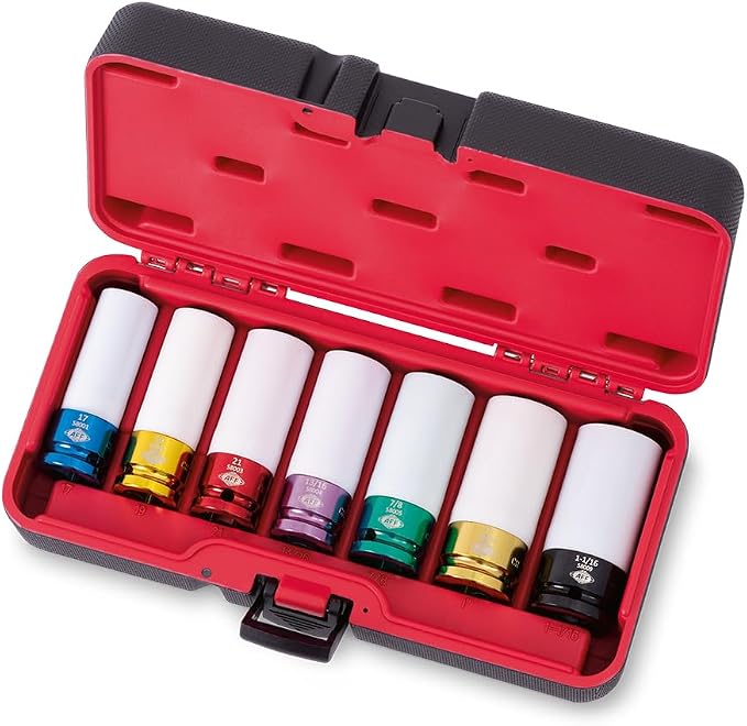 AFF Mag Wheel Impact Socket Set, 1/2" 7 Piece Set, 58007