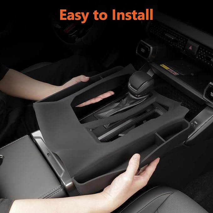 For 2026 Toyota RAV4 Silicone Center Console Organizer Scratch Scuff-free Easy to Clean, 6th Gen Hybrid&Plug-in Hybrid (PHEV) Interior Accessories