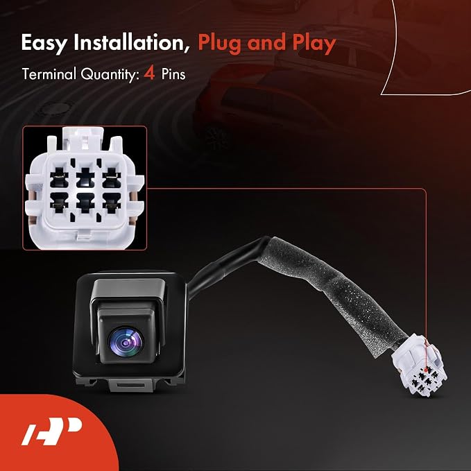 A-Premium Rear View Backup Camera Compatible with Kia | Parking Camera for 2014 2015 2016 Forte - Replace# 55HY213