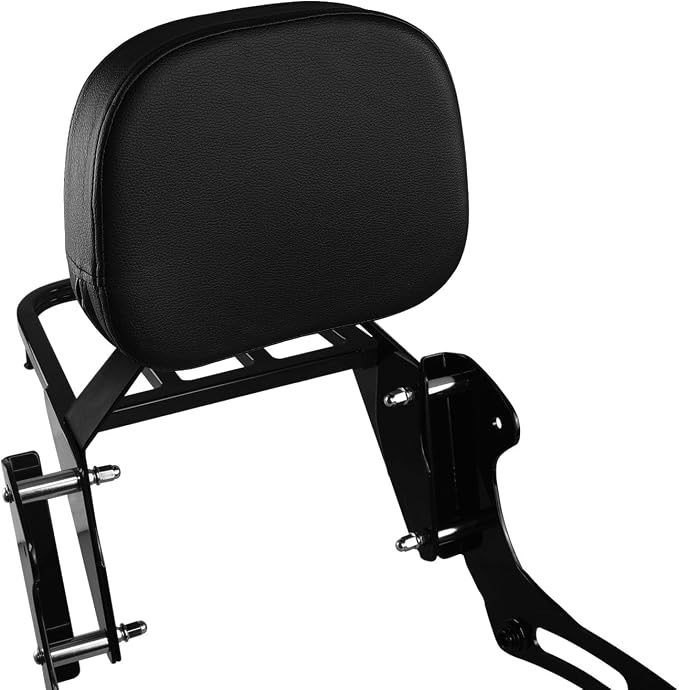 Sissy Bar & Luggage Rack for Kawasaki Vulcan 900 Black | VN900 Classic Custom 1996-2023 Motorcycle Passenger Backrest
