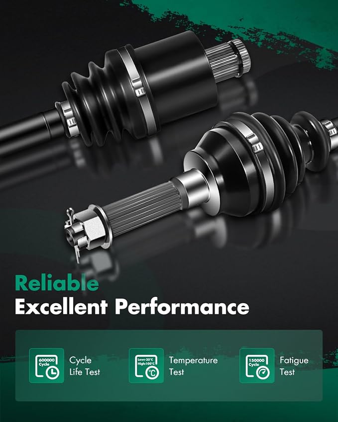SCITOO CV Axle Shaft Assembly fit 2010-2014 for Polaris Ranger Crew 800, 2010 2013-2014 for Ranger 800, 2011-2012 for Ranger XP 800, 2010 for Ranger 500 Rear Left Right 2 PCS 1333233 1333008 1332814