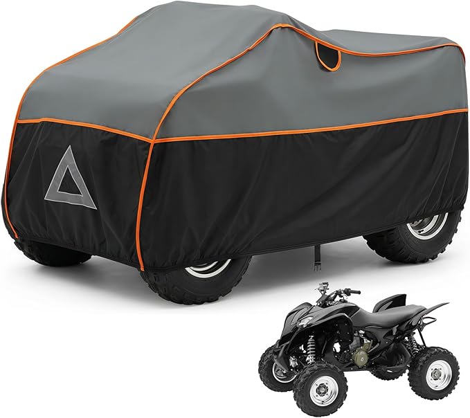 Specialized Hail Protector ATV Cover, Multi-Layered ATV Hail Blankets Protector Cover with 5mm Thick High Density EVA Cushioning Foam Pad and Reflective Stripes, 96(L) x 48(W) x 50(H) in