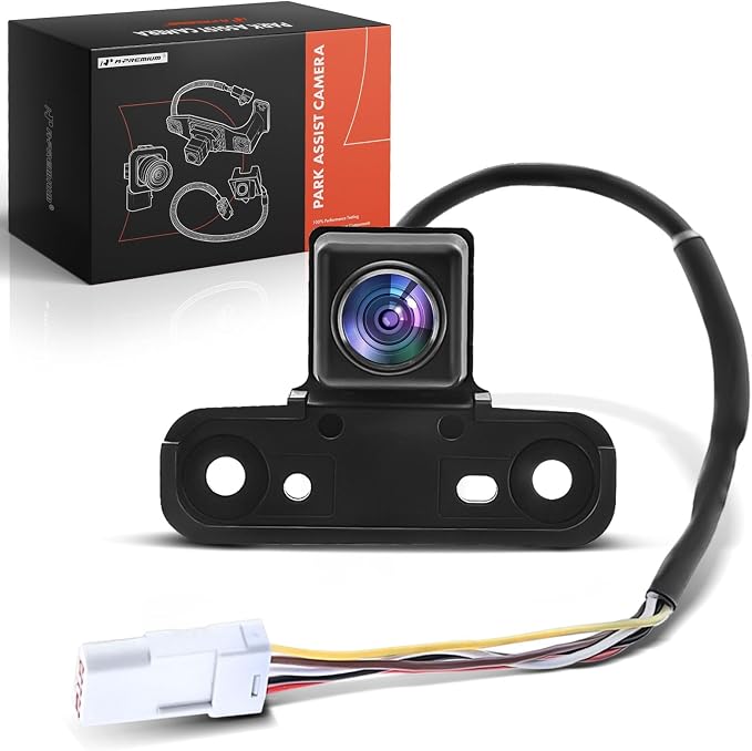 A-Premium Front View Backup Camera Compatible with Cadillac | Parking Camera for 2018-2020 Escalade, 2015-2020 Escalade ESV - Replace# GM1260115