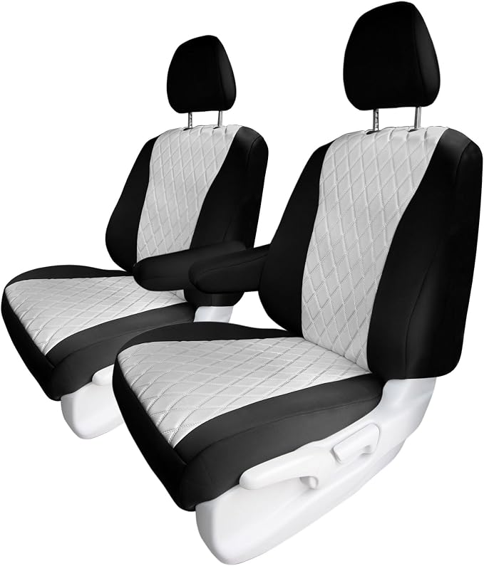 FH Group Custom Fit Car Seat Covers Specifically Made for 2016–2022 Honda Pilot, Front Set Gray Ultraflex Neoprene, Waterproof Car Seat Cover, Honda Accessories