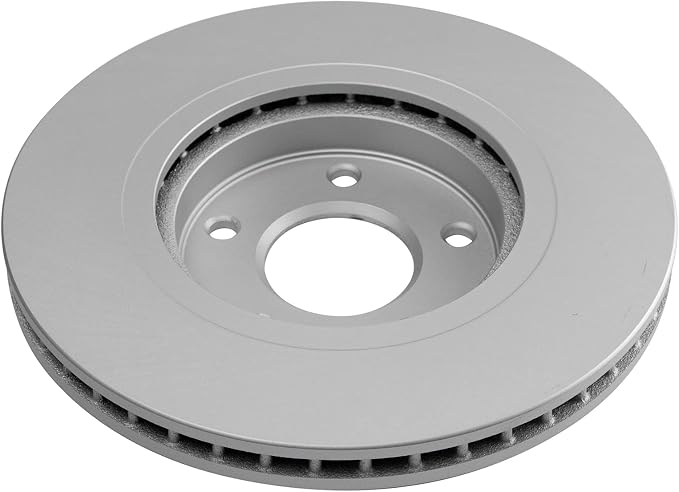 TRQ Front Brake Rotor Set G Coated Vented Compatible with 2008-2013 Nissan Rogue 2014-2015 Rogue Select 2007-2012 Sentra