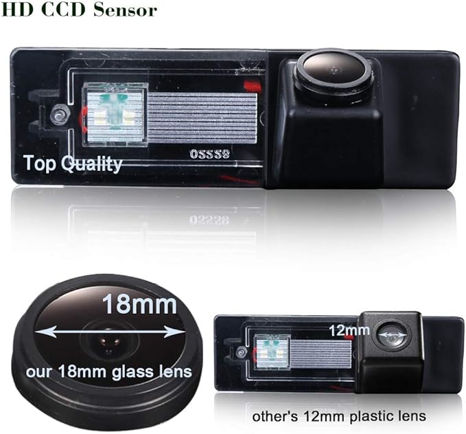 Car Backup Camera HD 1280 * 720 Pixel Rear View Camera License Plate Backup Camera Replacement for BMW 1 Series 120i E81/E87/F20/135i/640i/116i/Z4 E89 Mini Clubman Convertible Countryman
