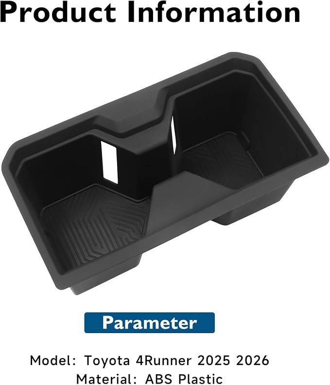 BIBLOZ Cup Holder Insert Compatible with Toyota 4Runner 2025 2026 Accessories Silicone Material Center Console Cup Holder Protector Organizer