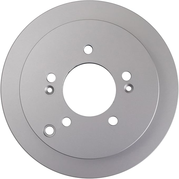 TRQ Rear Brake Rotor Set G Coated Solid Compatible with 2001-2006 Hyundai Santa Fe 2005-2015 Tucson 2005-2016 Kia Sportage