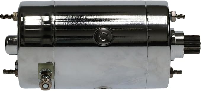 OEG Parts New Chrome Starter Compatible with Harley Davidson 3157073, 31570-73B, 31570-73C, 31570-73T, SHI0011C, S10841, SHI0011C, 41022029