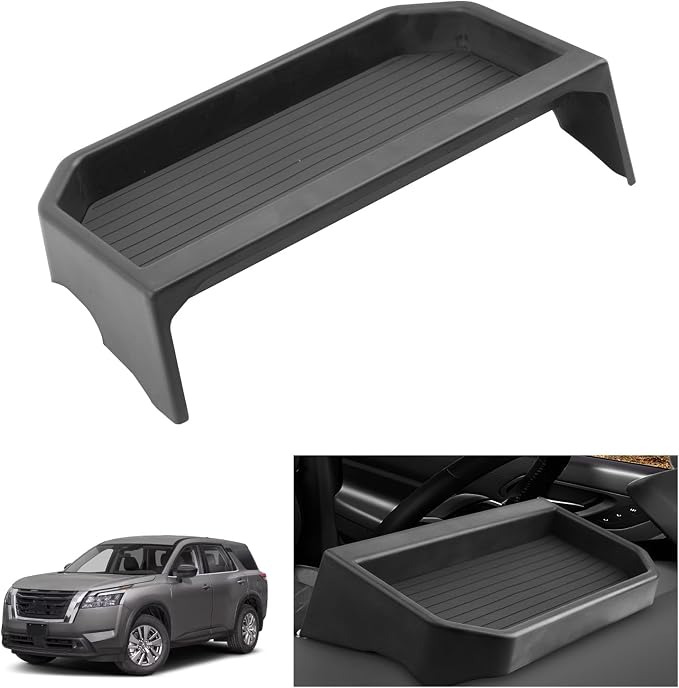 Center Console Organizer Dashboard Tray Compatible with 2022-2025 2026 Nissan Pathfinder Accessories Dashboard Storage Organizer Box Behind Screen Phone Tissue Sunglass Holder(Only For 9-inch Screen)