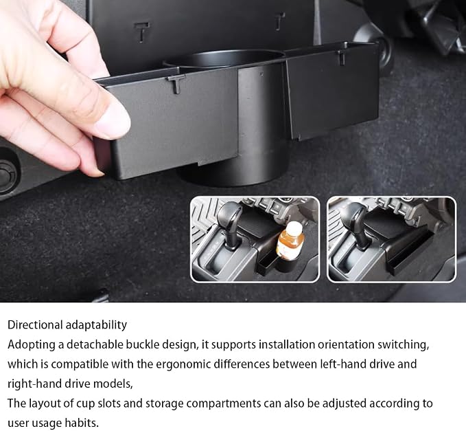 3PCS ABS Central Control Gear Side Storage Box for Suzuki Jimny 2-Door 3-Door 4-Door 5-Door 2019-2026 Gear Shift Organizer Tray Center Console Armrest Storage Box