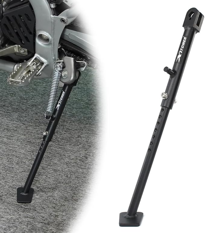 Xitomer Iron 0-4 inch Adjustable Kickstand Side Stand Fit for CRF300L / Rally 202-2025, CRF300LS 2023-2025 Motorcycle Adjustable Side stand