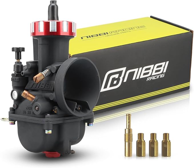 NIBBI Carburetor PWK 40mm Motorcycle, 500cc-600cc Power Carb With Carb Jets, Fit GY6 Engine Dirt Bike Mini Bike SSR TTR Apollo TaoTao ATV