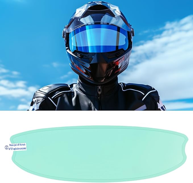 Motorcycle Anti Fog Film, Universal Fit Helmet Visors Insert Waterproof Fog Resistant Clear Vision (Anti Fog 1)