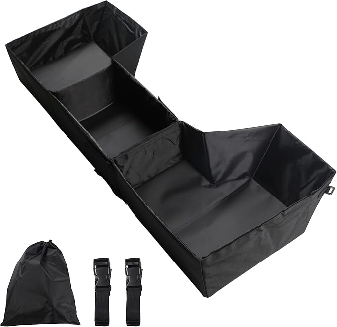 Under Seat Storage Truck Tool Box Compatible with Dodge Ram 1500 Crew Cab 2019-2024 2025, Foldable Underseat Organizer for Ram 1500 Crew Cab Accessories, for New Body Style, Not for Quad Cab