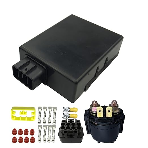 Ignition Module Replace Part No. 21119-1531 21119-1467 Compatible with Kawasaki Prairie 400 KVF400 1999-2002 with Start Splenoid Relay