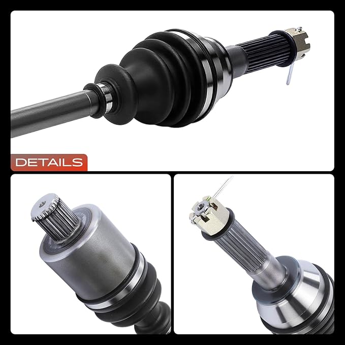 A-Premium Pair (2) Rear CV Axle Shaft Assembly Compatible with Polaris Ranger 500 2010, Ranger 800 2010 2013-2014, Ranger Crew 800 2010-2014, Ranger XP 800, Driver and Passenger Side
