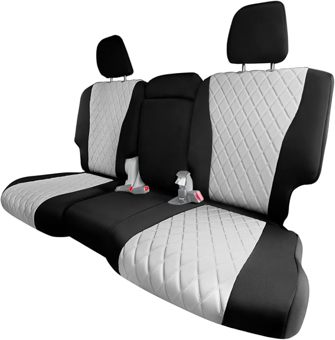 FH Group Custom Fit Seat Covers - EX-L Touring 2016-2022 EX | Elite | SE 2019-2022, 2nd Row Electric Button Bench Only, Gray Neoprene Seat Covers for SUV