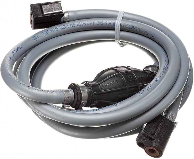 Quicksilver 8M0061888 Fuel Line Assembly, 12 Ft. Long with Primer Bulb