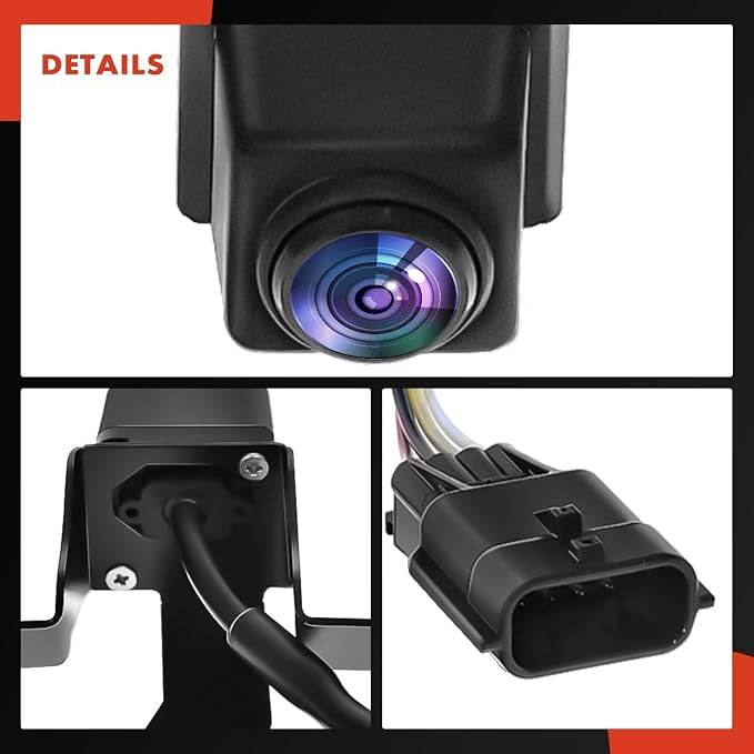 A-Premium Front View Backup Camera Compatible with Nissan | Parking Camera for 2017 2018 2019 2020 Rogue - Replace# 284F16FL1A