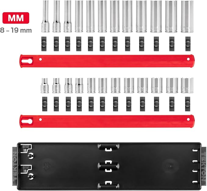 TEKTON 3/8 Inch Drive 12-Point Socket Set, 24-Piece | SHD91216