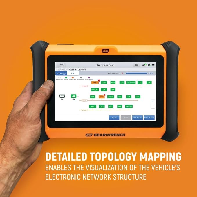 GEARWRENCH 7" Wireless Bi-Directional Diagnostic Scanner Tablet, Includes 4 Years of Software Updates | GWSMART07