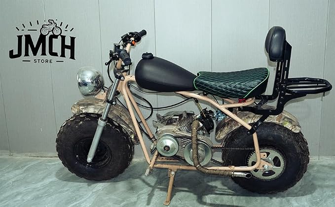 JMCHstore Black Real Gas Fuel Tank for Coleman CT200UEX Axis M200 Hisun HS200-3 Fake Tank Replacement 196cc Mini bike
