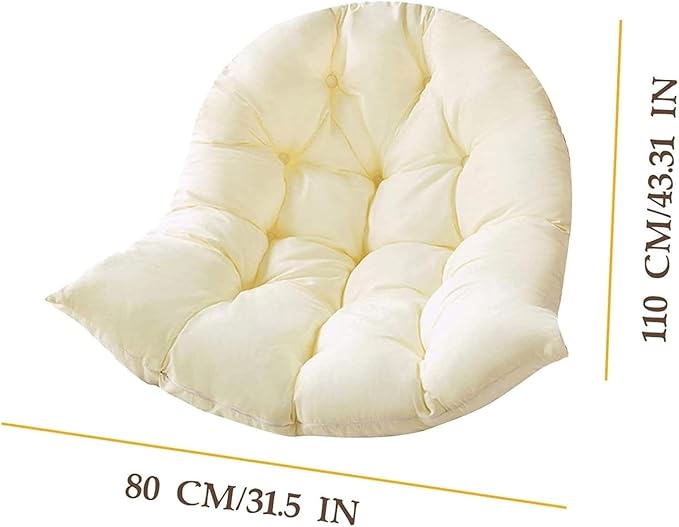 Thickened Hammock Swing Chair Cushion, Hanging Basket Seat Cushion Pillow, Soft Hanging Egg Chair Back Cushions Pads, for Indoor and Outdoor Garden Offices - Thickened Version