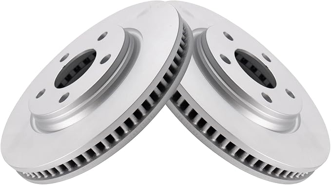 TRQ Front Brake Rotor Set G Coated Vented Compatible with 2005-2009 Buick LaCrosse 2005 Terraza 2005 Chevrolet Uplander 2004-2008 Pontiac Grand Prix 2005 Montana 2005 Saturn Relay