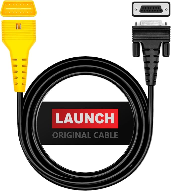 LAUNCH Original Main Cable Fit for X431 CRP123i, CRP123e, CRP123x, CRP129i, CRP129e, CRP129x OBD2 Replacement Cable - Yellow