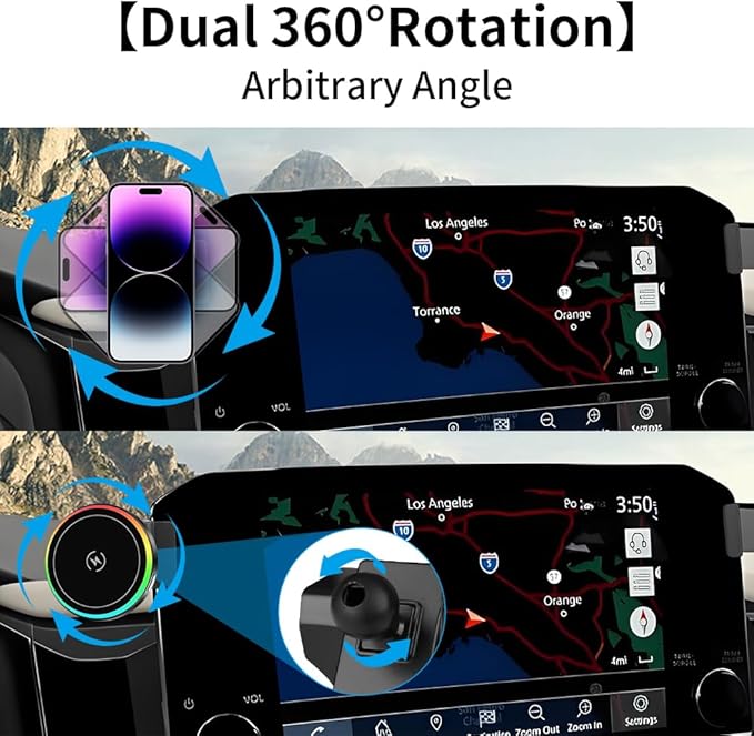 Car Magnetic Phone Mount for Nissan Pathfinder 2022 2023 2024 2025 [Not for 2026] Auto Interior Accessories Best Cellphone Holder Fast 15W Wireless Charger Cell Phones Charging Screen Stand