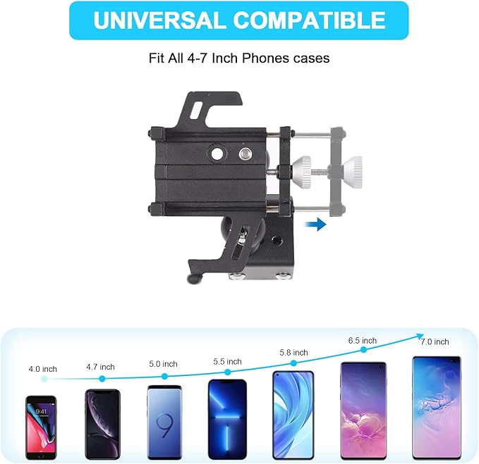 Daeiclru Car Central Control Armrest Phone Mount Compatible with Jaguar F-Type 2013-2024, Cell Phone Holder Auto Mobile Phone Holder Accessories (Style H)
