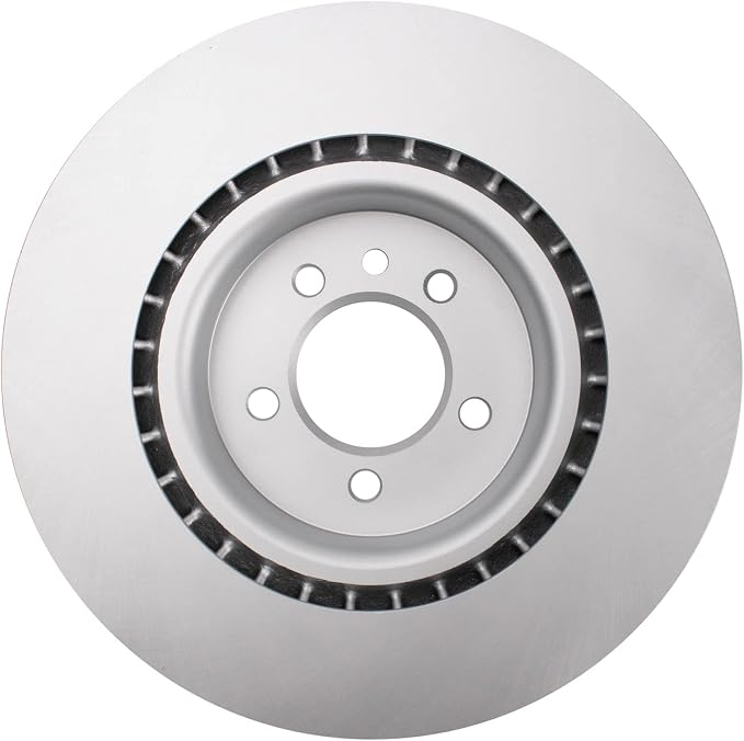 TRQ Front Brake Rotor Set G Coated Vented Compatible with 2017 Land Rover Discovery 2010-2016 LR4 2014-2017 Range Rover 2006-2017 Range Sport