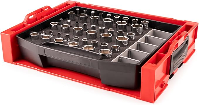TEKTON 3/8 Inch Drive 6-Point Socket Set, 45-Piece | SHD91701