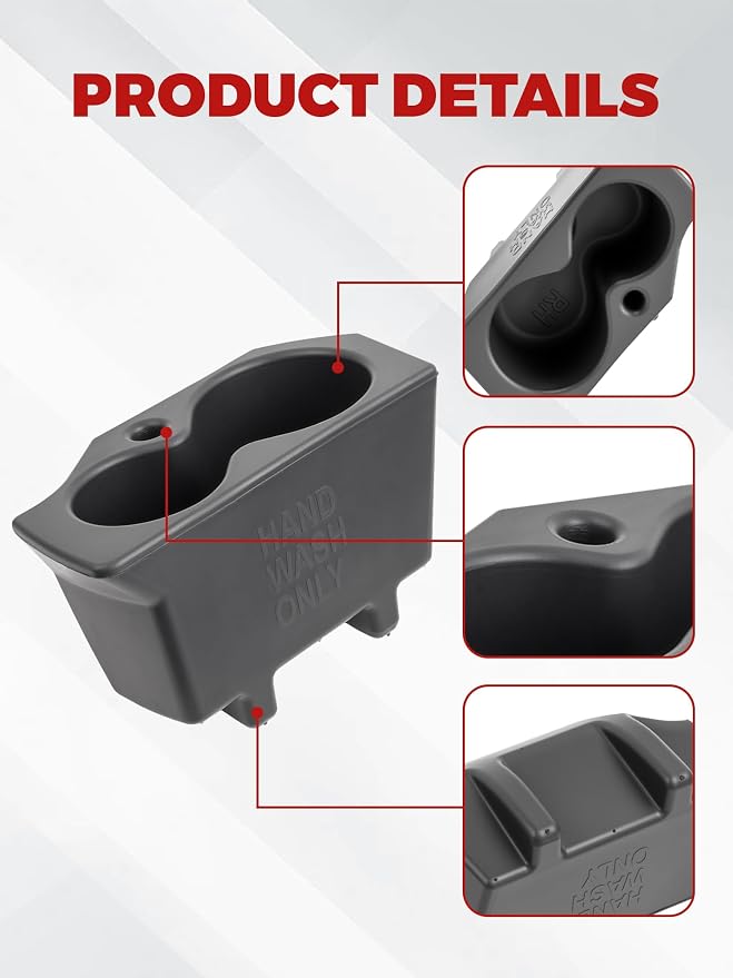 Cup Holder Left and Right Replacement for Ram 1500 2500 3500 4500 5500 2013 2014 2015 2016 2017 2018 2019 2020 5NN24XXXAA 1LD23XXXAA
