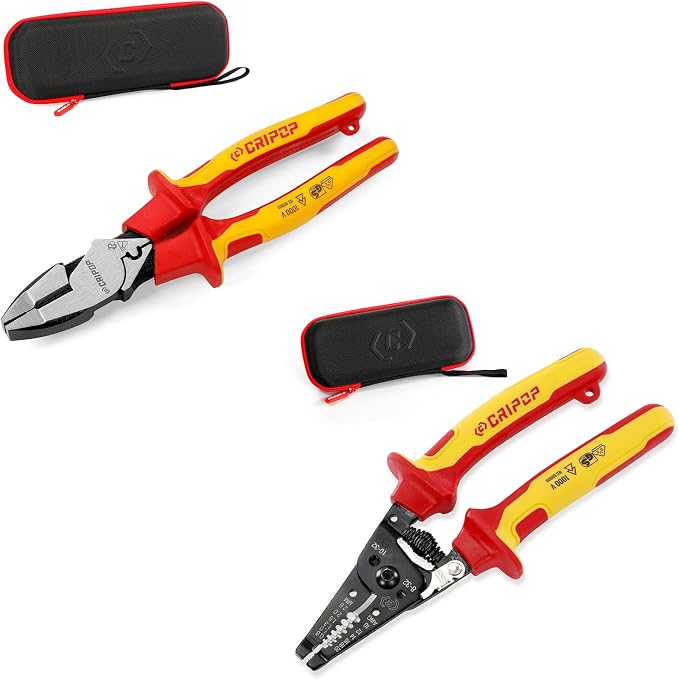 Insulated Linesmen's Pliers and Insulated Wire Stripper