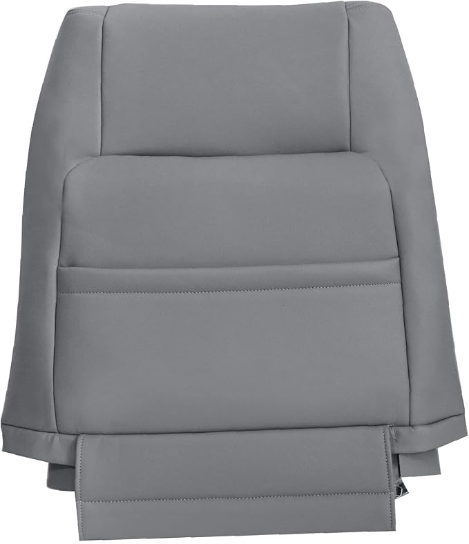 SecosAutoparts 6-Piece Front Driver & Passenger Bottom & Top & Headrest Microfiber Leather Seat Covers Replacement Compatible with Toyota Sequoia 2001-2007 & Tundra 2000-2004, Gray, Custom Fit