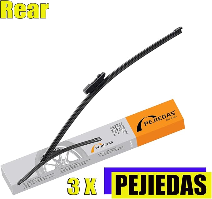 3 x OEM Wiper Blades, Replacement Wiper Blades for Volkswagen Tiguan 2018 2019 2020 2021 2022 2023 2024 2025, (25“ & 22” Front Wipers + 15” Rear Wiper Blades)