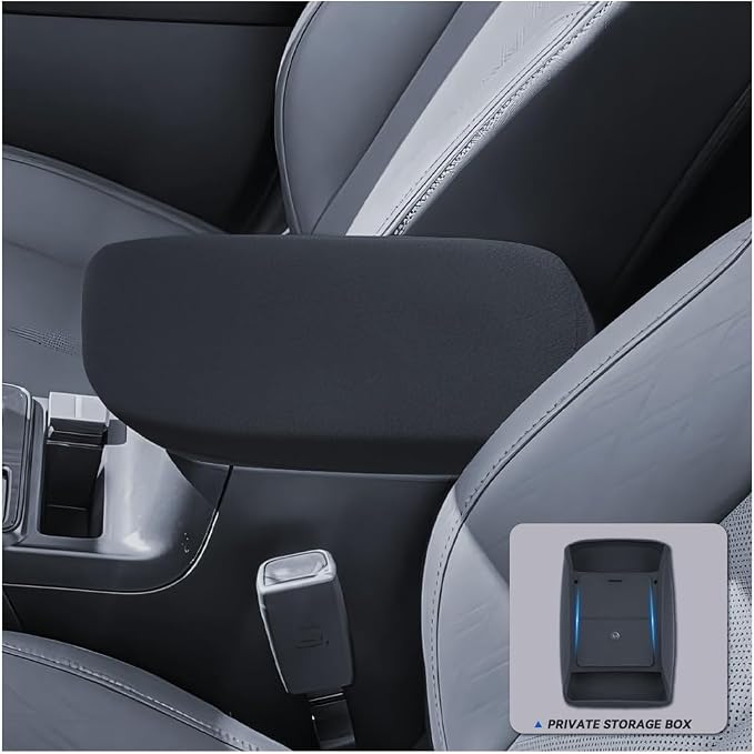 for Outback Armrest Cover& Armrest Hidden Privacy Tray 2026 Subaru Outback Accessories Durable [OEM Design& Friendly Liquid Silicone Rubber]