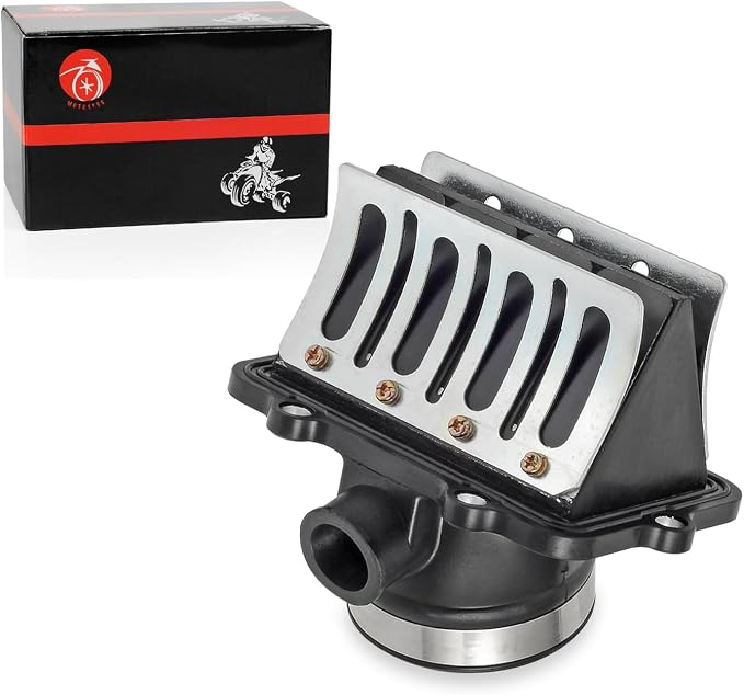 Carb Flange Intake Socket & Reed Valve Compatible with Ski-Doo GSX GTX MXZ Summit 600 HO （NO-SDI）2003-2007 MXZ REV 800 2003 Replaces OEM# 420867879