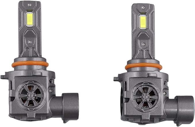 Termitor Brightest 9006/HB4 Bulbs, 80,000LM 15X Brighter 6500K Cool White, 1:1 Halogen Size Plug and Play, CANbus Ready, 85000Hrs Lifespan with Cooling Fan, IP68 Waterproof, Plug and Play, Pack of 2