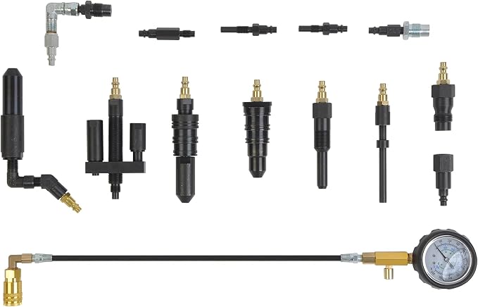 WINTOOLS Compatible for 1000 Psi Diesel Engine Compression Pressure Tester for Ford Cummins NAVISTAR Detroit