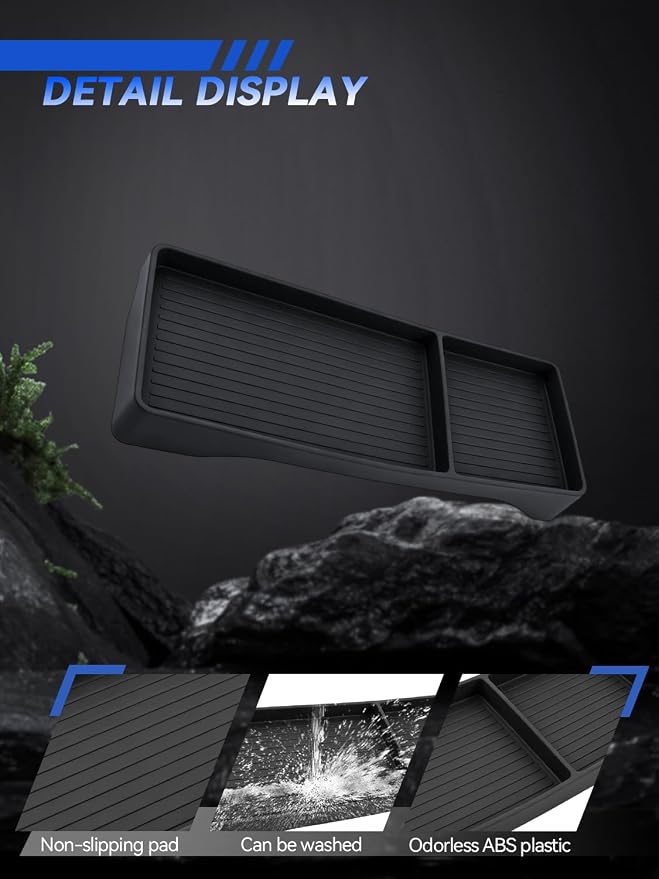 for ES Dashboard Console Organizer 2026 Lexus ES 350e/ES 350h/ES 500e Accessories Behind Screen Organizer Storage Box Console Dash Tray