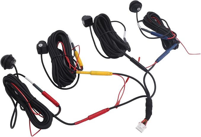 360° Panoramic Car Camera System - 1080P HD Front, Rear, Left & Right View for Car Display (2053 Chip + 6048 Lens)