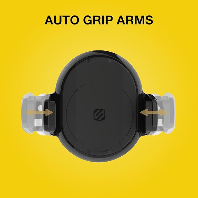 Scosche MGQVP-XTET MagicGrip FreeFlow Autogrip Wireless Charging Vent Phone Mount for Car in Black