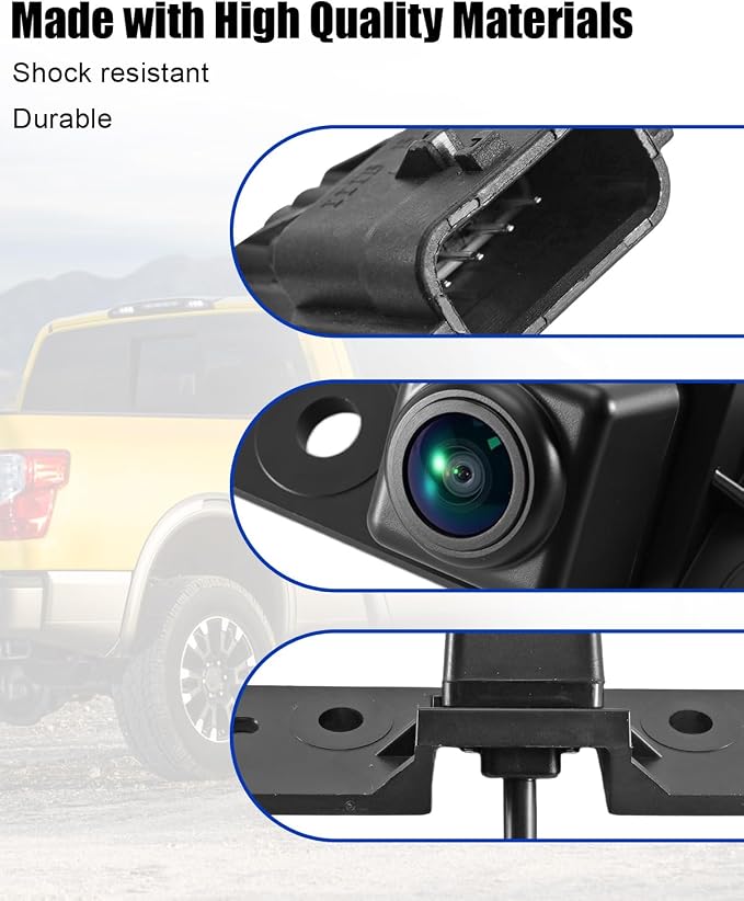 Rear View Camera Fit for Nissan Titan XD 2016 2017 2018, Backup Reverse Camera Replace 28442-EZ00A 28442-EZ01A 28442EZ00A 28442EZ01A 592-189 592189 PAC259, Car Park Assist