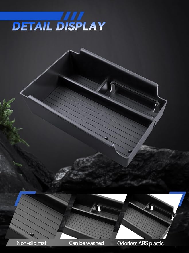 for Acura ADX Center Console Organizer 2025 2026 Acura ADX (A Spec/A Spec with Advance) Accessories Armrest Tray Middle Storage Box Insert Container Durable ABS Plastic