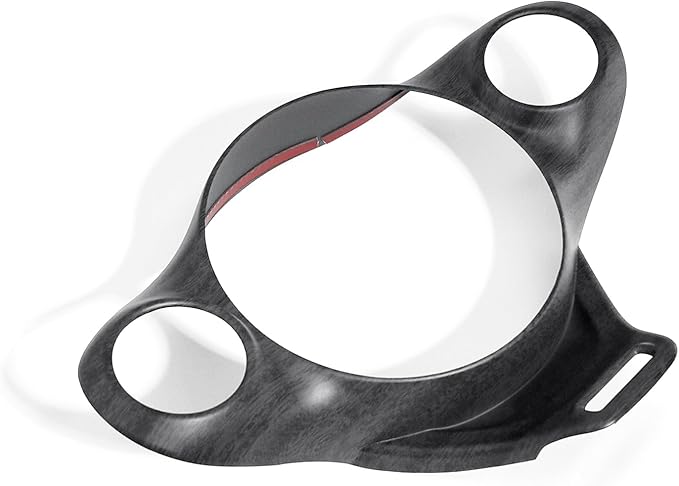 ABS Car Steering Wheel Frame Cover Steering Wheel Button Panel Frame Compatible with Kia Soul GT 2020-2025 Accessories (Wood Grain Style)