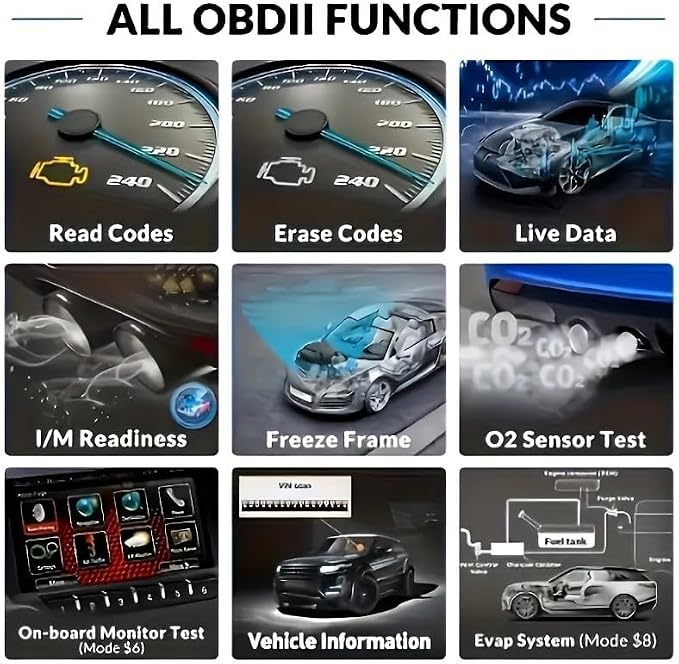 V520 OBD2 Diagnostic Scanner Tool - Quickly Engine Check Light Code Reader, Voltage Tester, I/M Readiness, Reset, and Code Eraser, Suitable for All OBD II Protocol Car & Truck Since 1996
